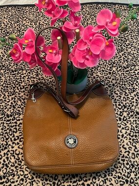 DOONEY and BOURKE Vintage Leather Crossbody Bag 12 X 12
